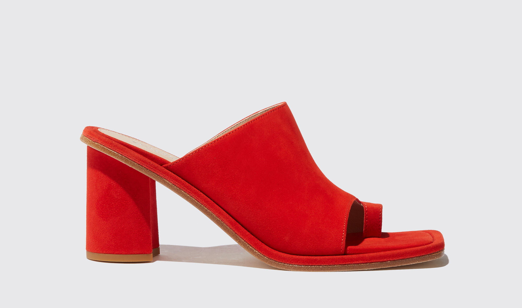 Scarosso Gwen Red Suede - Donna Sandali Red - Suede Leather 37