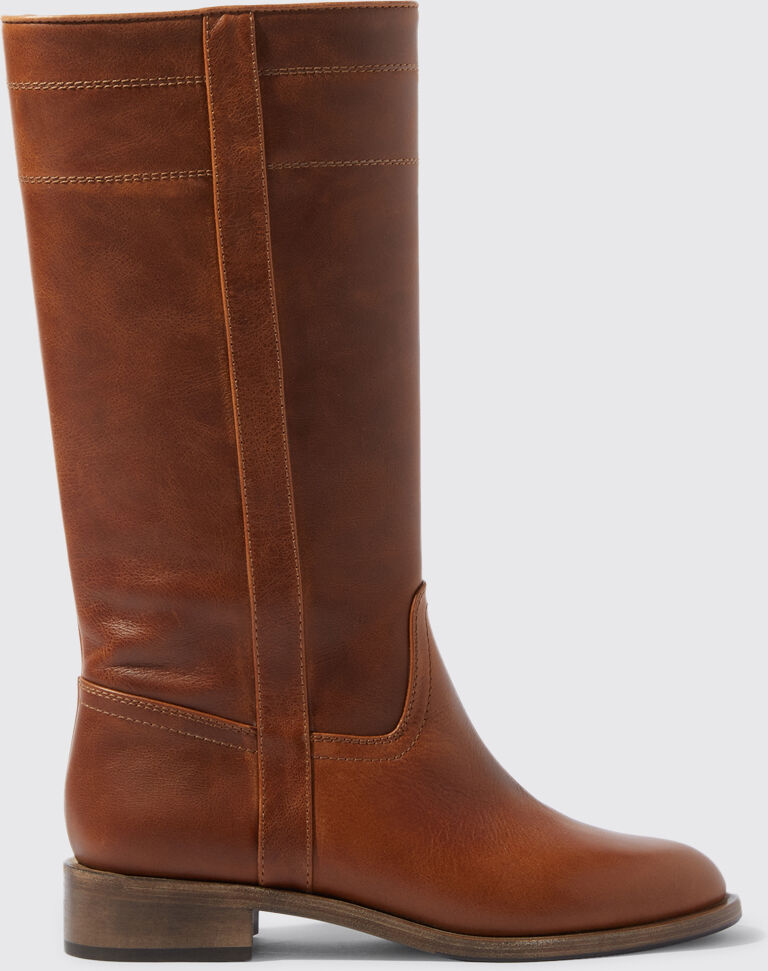 Scarosso Tess Cognac - Donna Stivali Cognac - Calf 41