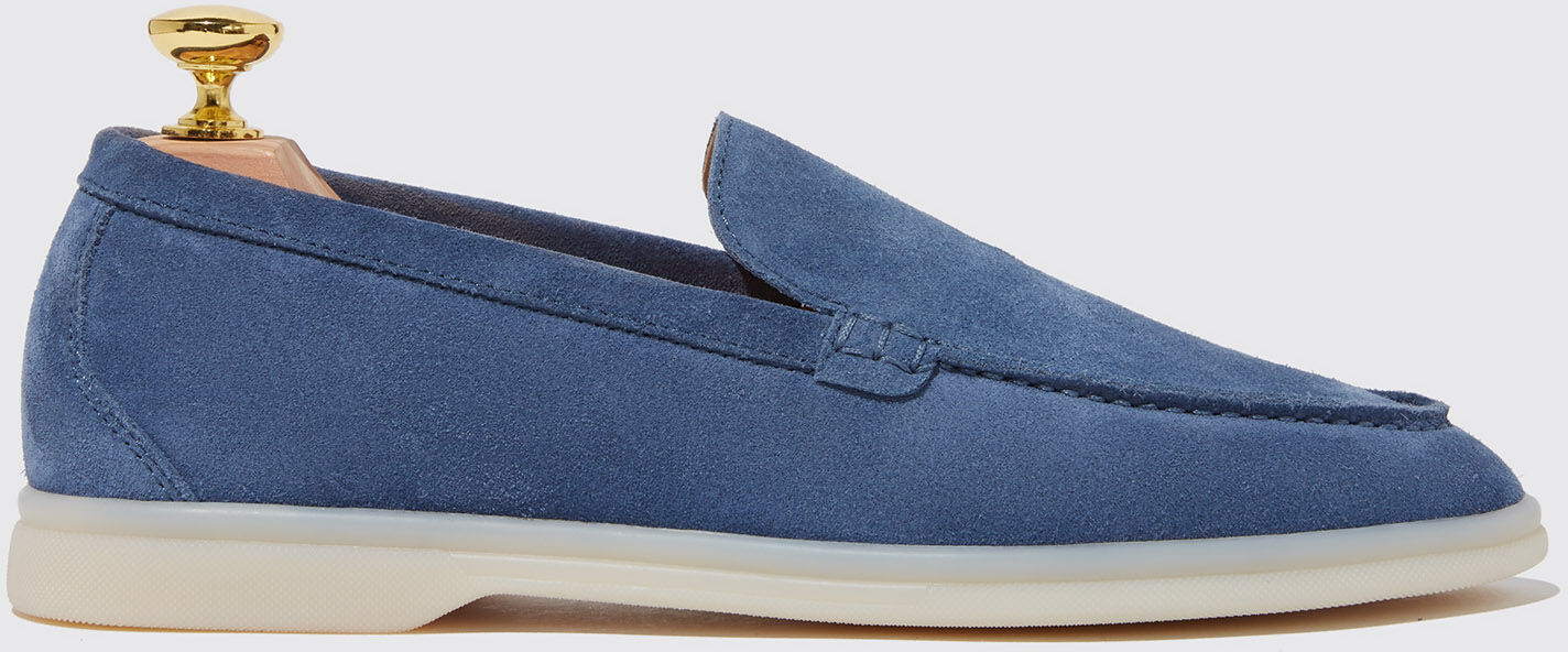 Scarosso Ludovica Acciaio Scamosciata - Donna Mocassini Blue - Suede 36