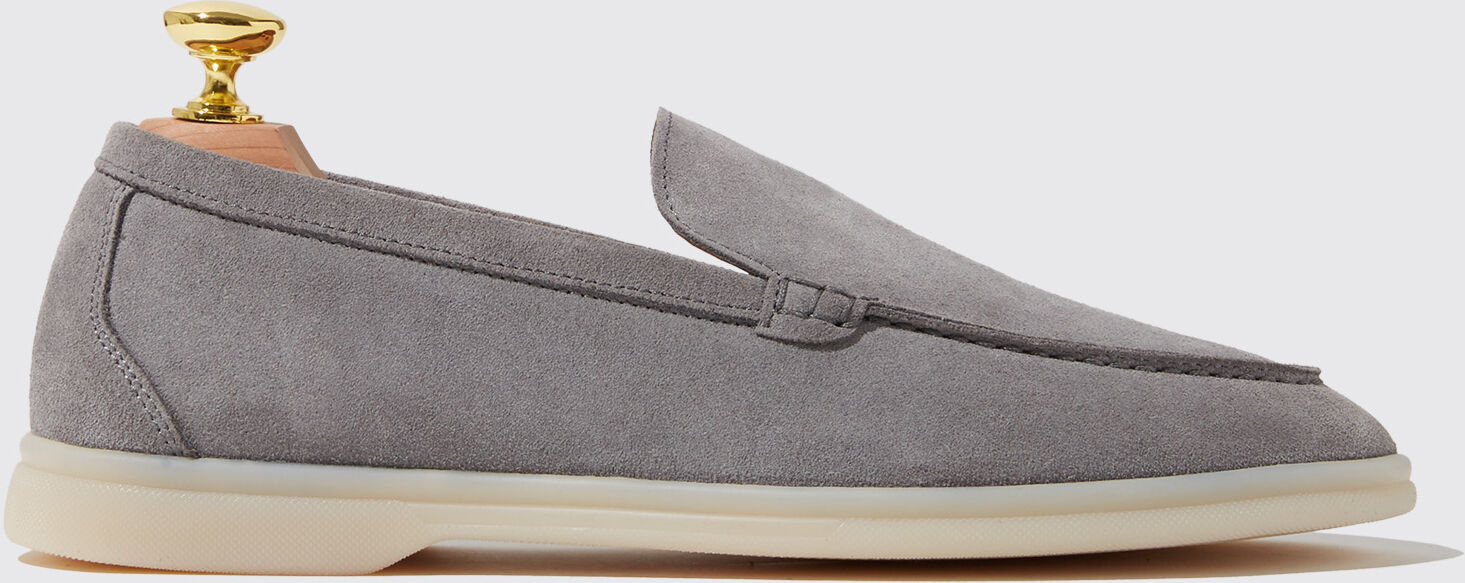 Scarosso Ludovica Grigia Scamosciata - Donna Mocassini Grey - Suede Leather 41