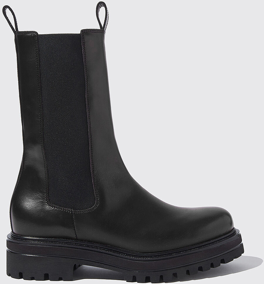 Scarosso Naomi Black - Donna Chelsea Boots Nero - Vitello 39,5