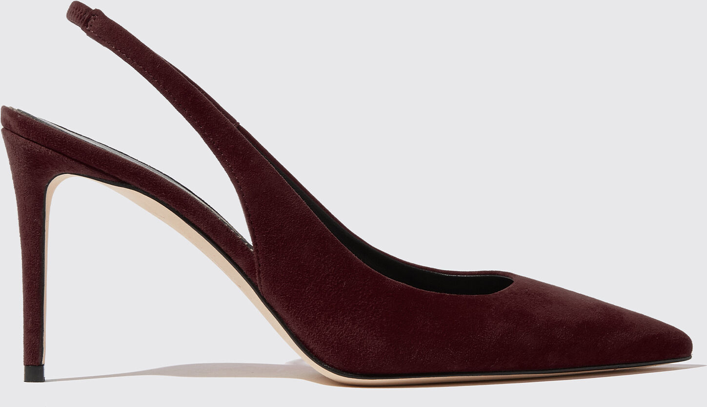 Scarosso Sutton Burgundy Suede - Donna Décolleté Bordeaux - Camoscio 40