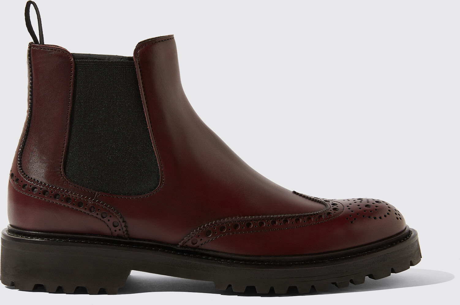 Scarosso Poppy Burgundy - Donna Chelsea Boots Bordeaux - Vitello 39,5