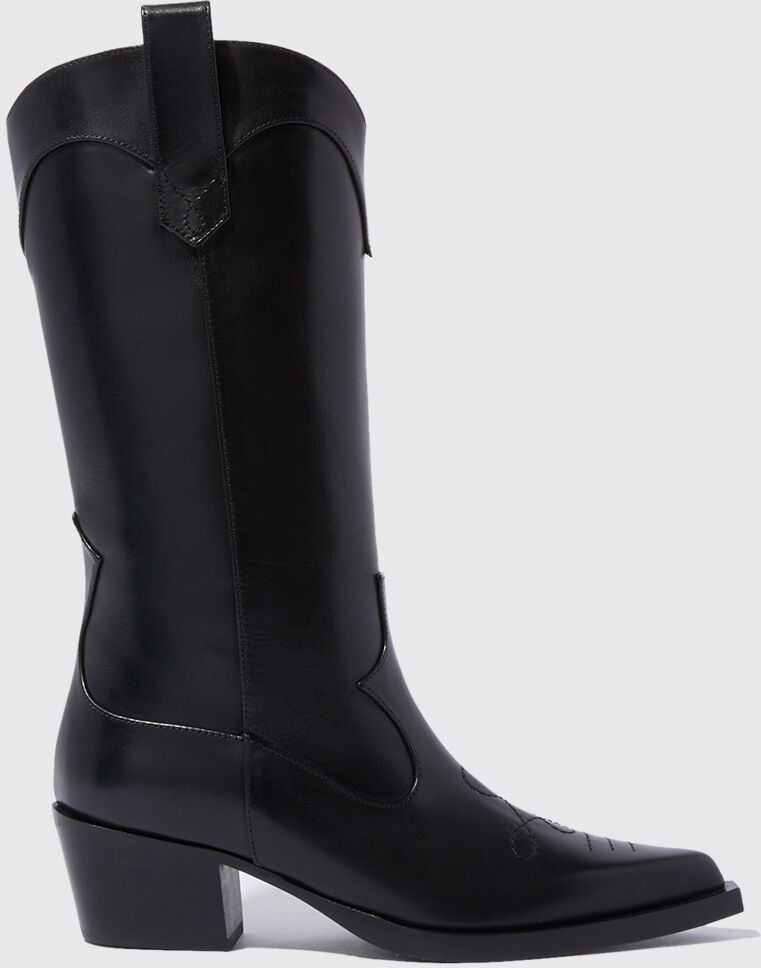 Scarosso Dolly Black - Donna Stivali E Stivaletti Black - Calf 37