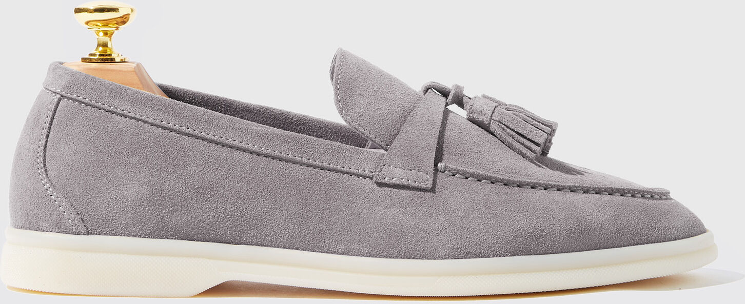 Scarosso Leandra Grigia Scamosciata - Donna Mocassini Grey - Suede 41