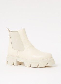 Steve Madden Mixture chelsea boot van leer - Ivoor