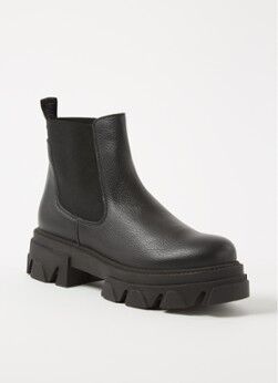 Steve Madden Mixture chelsea boot van leer - Zwart