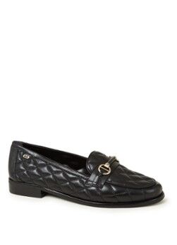 Dune London 484 Games loafer van leer - Zwart