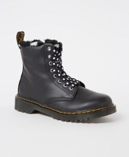 Dr. Martens 1460 Serena J biker boot van leer - Zwart