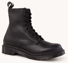 Dr. Martens 1460 Pascal Mono veterboot van leer - Zwart