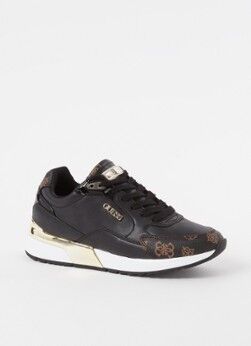 GUESS Moxea sneaker met logoprint - Zwart