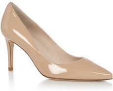 L.K.Bennett Floret pump van lakleer - Beige