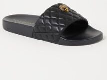 Kurt Geiger Meena Eagle quilted slipper - Zwart