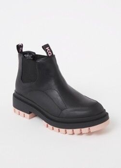 Kurt Geiger Tracker chelsea boot met logo - Zwart