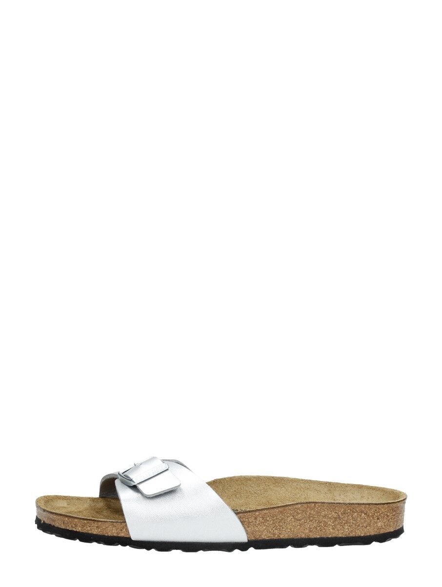 Birkenstock - Madrid Zilver  - Zilverkleur - Size: 38 - female