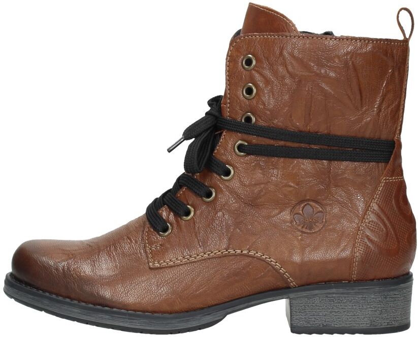 Rieker - Dames Veterschoenen  - Cognac - Size: 42 - female