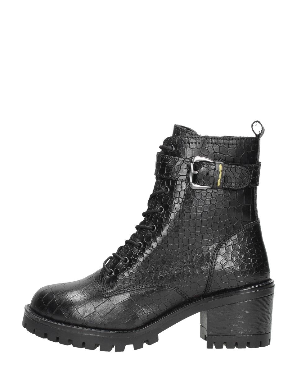 Sub55 - Biker Boots  - Zwart - Size: 39 - female