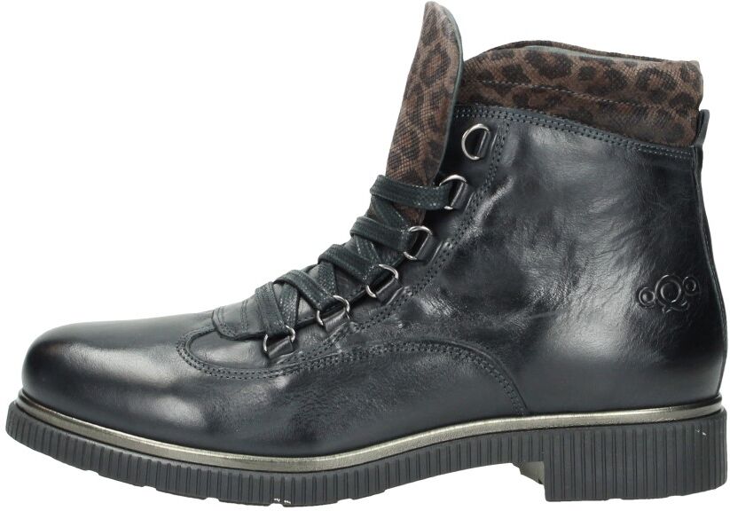 Aqa - Dames Veterschoenen  - Zwart - Size: 37 - female