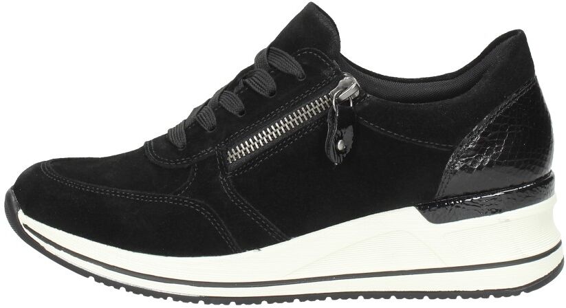 Remonte - Dames Sneakers  - Zwart - Size: 39 - female