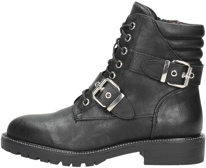 Sub55 - Biker Boots  - Zwart - Size: 37 - female