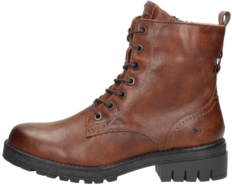 Mustang - Dames Veterschoenen  - Cognac - Size: 39 - female