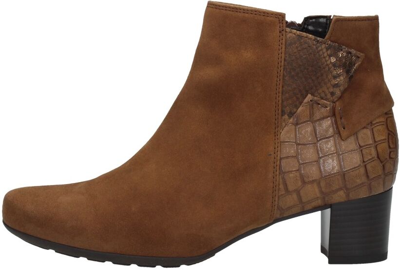 Gabor - Dames Enkellaarsjes  - Cognac - Size: 41 - female