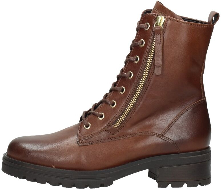 Gabor - Veterschoenen Hoog  - Cognac - Size: 40 - female