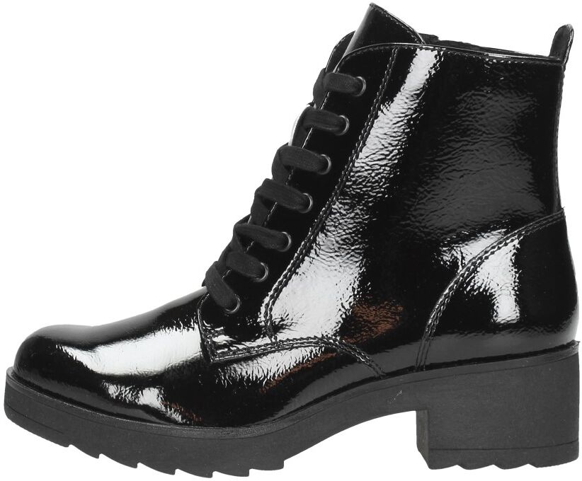 Marco Tozzi - Dames Veterschoenen Zwartlak  - Zwart lak - Size: 37 - female