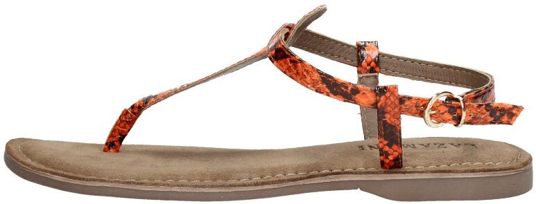 Lazamani - Dames Sandalen  - Oranje - Size: 37 - female