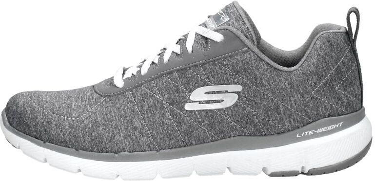 Skechers - Flex Appeal 3.0 Insiders  - Donkergrijs - Size: 37 - female