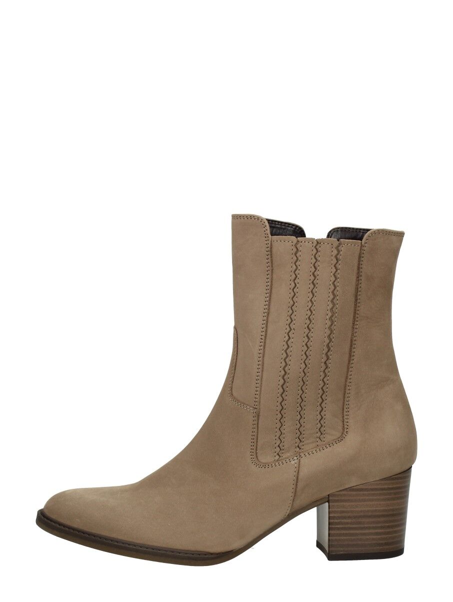 Gabor - Enkellaarsjes Hak  - Beige - Size: 39 - female