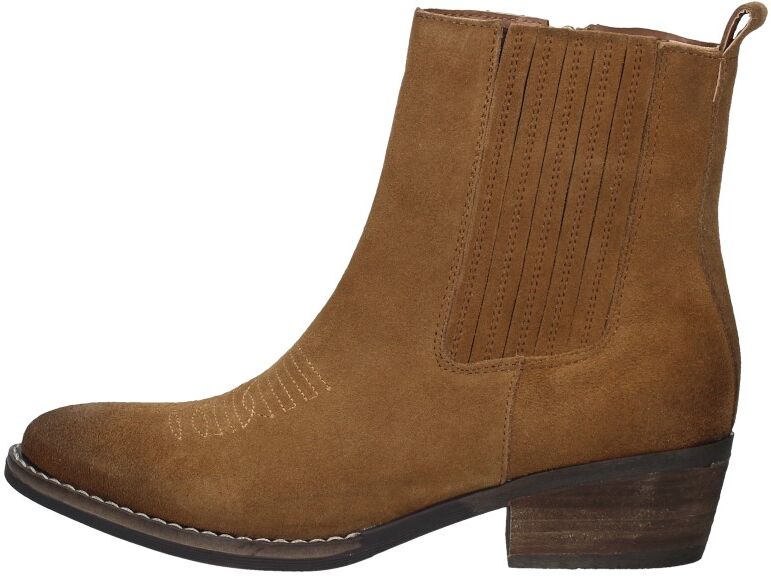 Sub55 - Western Enkellaarsjes  - Cognac - Size: 39 - female