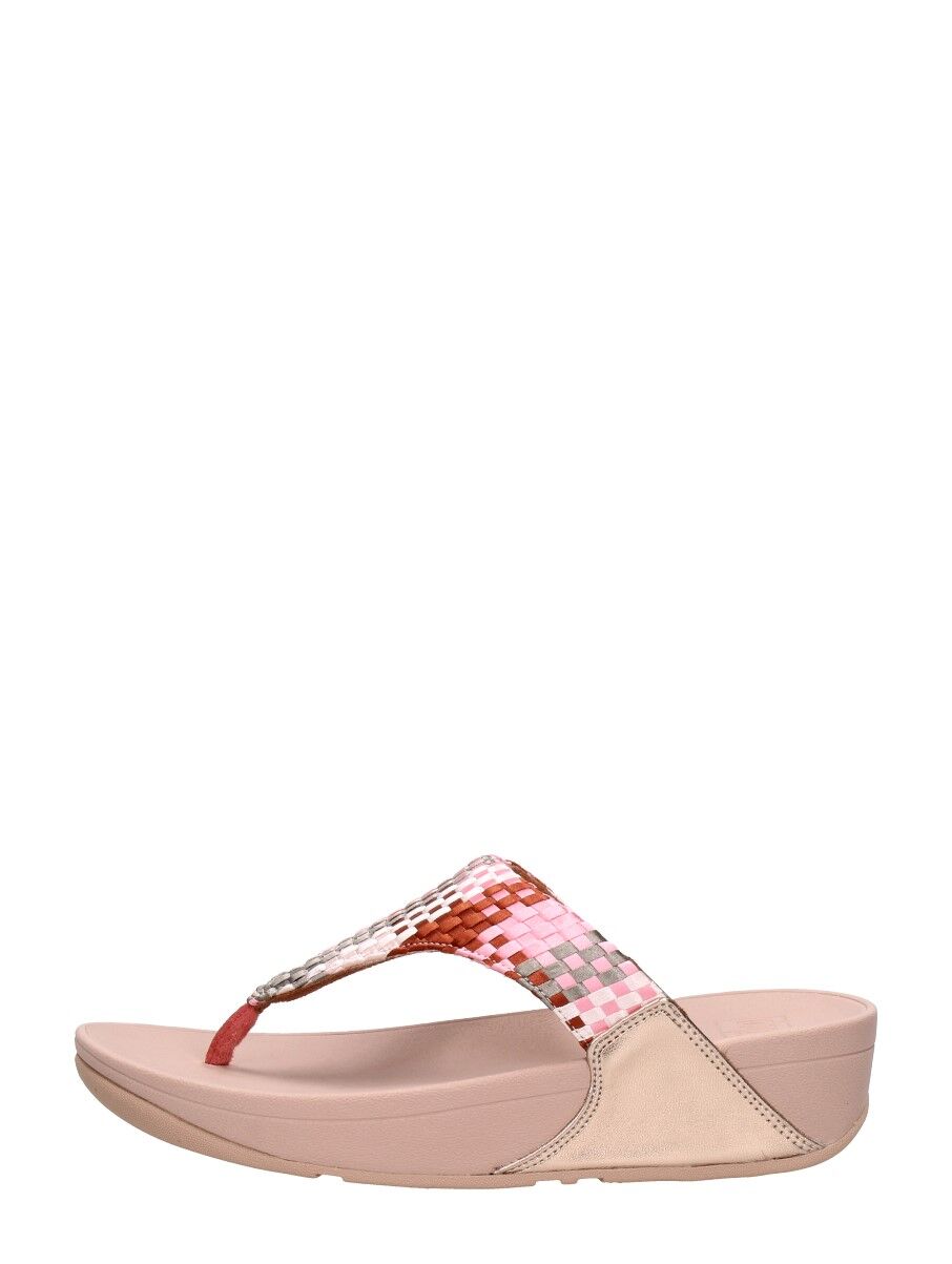 Fitflop - Lulu Silky Weave Toe-post Sandals  - Roze - Size: 40 - female