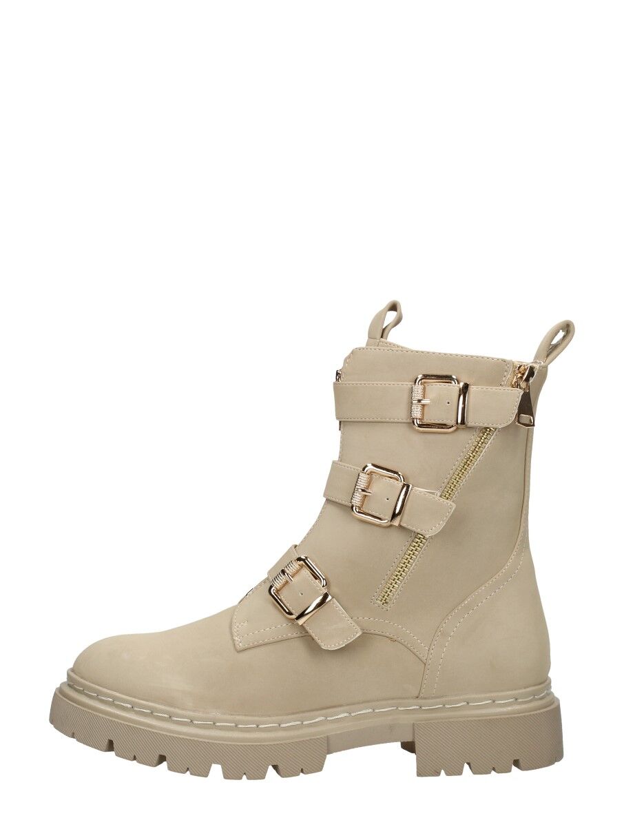 Sub55 - Biker Boots  - Beige - Size: 36 - female