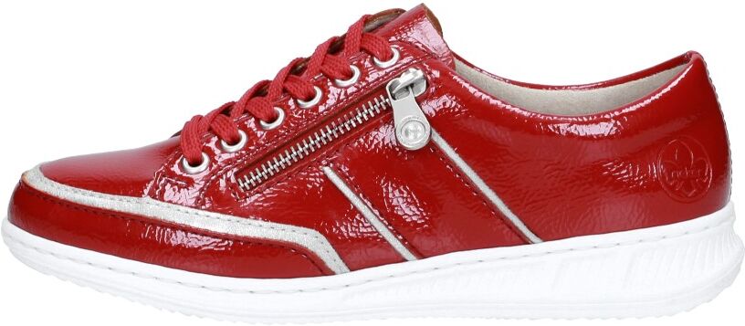 Rieker - Dames Veterschoenen  - Rood - Size: 40 - female