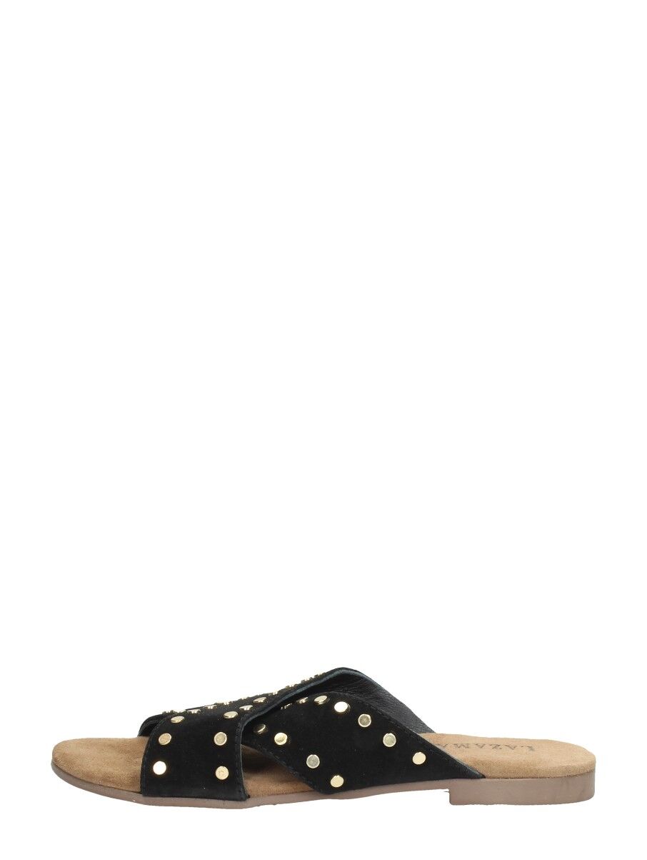 Lazamani - Dames Slippers  - Zwart - Size: 39 - female