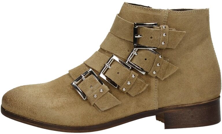 Ps. Poelman - Biker Boots  - Beige - Size: 39 - female