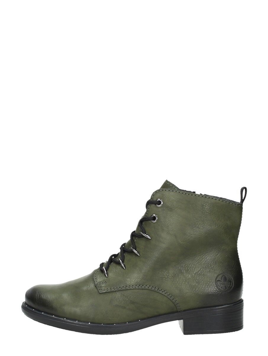 Rieker - Dames Veterschoenen  - Groen - Size: 39 - female