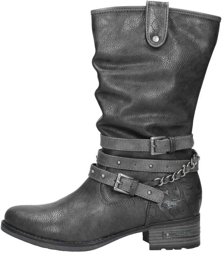 Mustang - Dames Kuitlaarzen  - Donkergrijs - Size: 38 - female