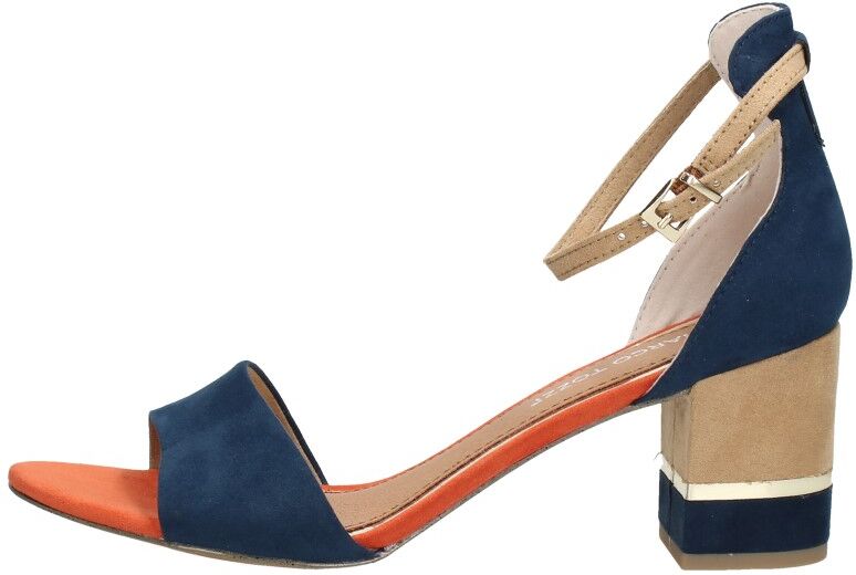 Marco Tozzi - Dames Sandalen  - Blauw - Size: 39 - female