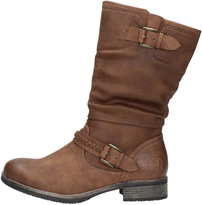 Rieker - Dames Kuitlaarzen  - Cognac - Size: 37 - female