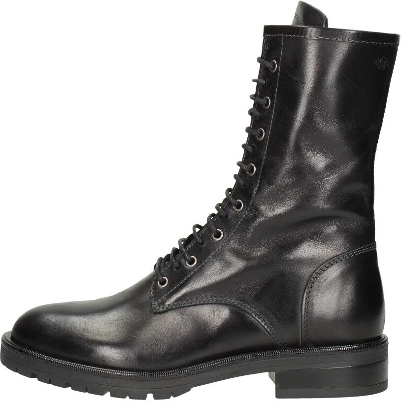 Aqa - Dames Veterschoenen  - Zwart - Size: 39 - female