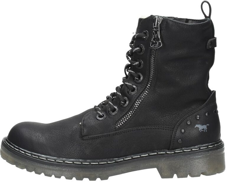 Mustang - Veterschoenen Hoog  - Zwart - Size: 40 - female