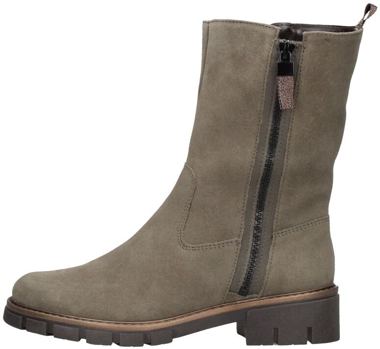 Ara - Enkellaarsjes Plat  - Taupe - Size: 41 - female