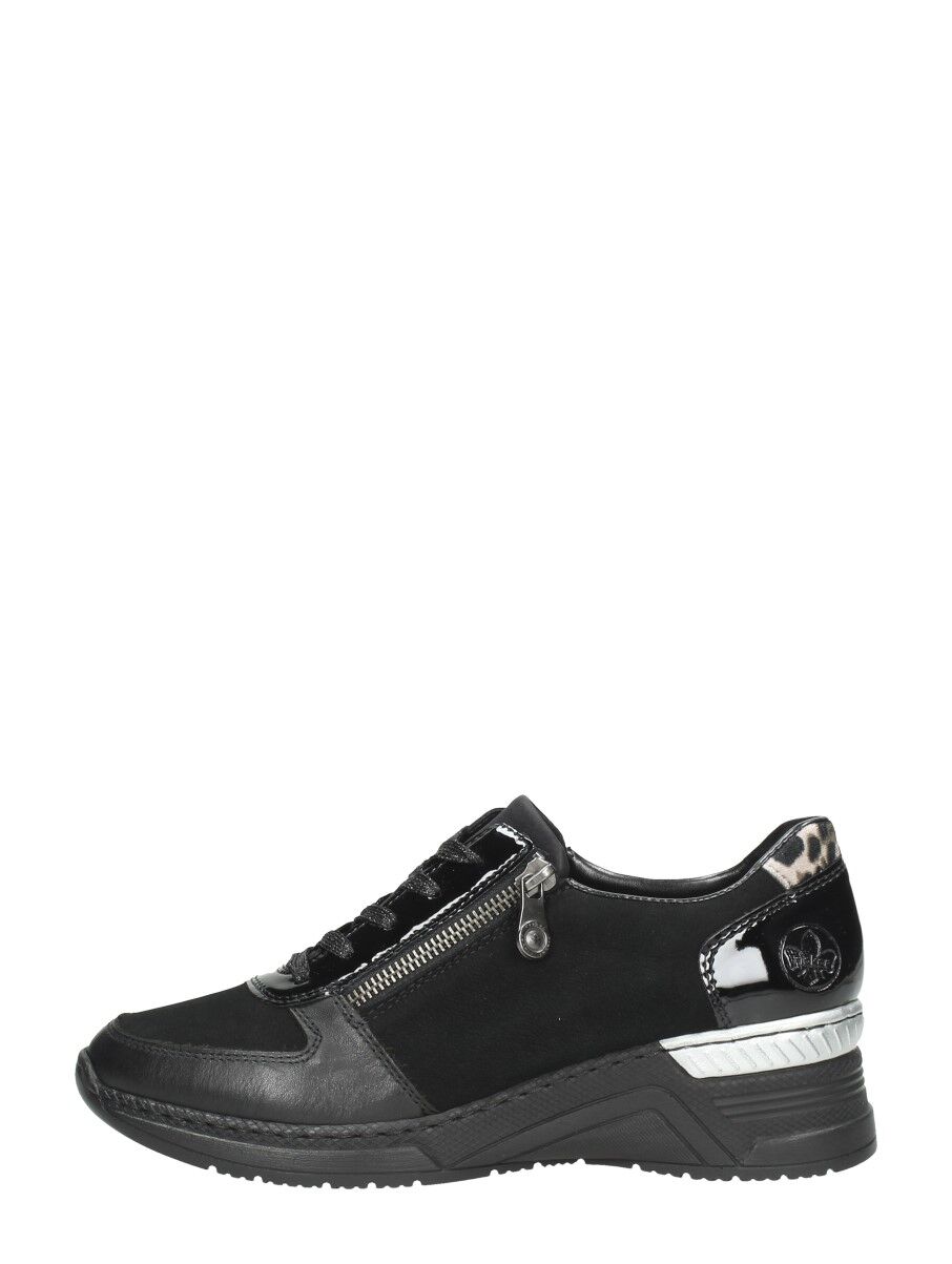 Rieker - Sneakers Laag  - Zwart - Size: 36 - female