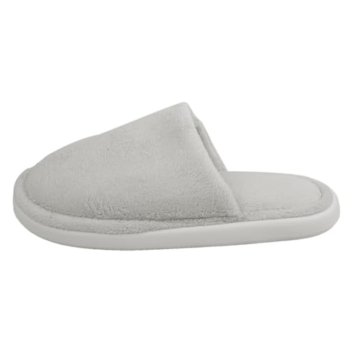 TDEOK Schoenen Dames Gezondheidsschoenen Dames Slippers Pluche Slippers Warme Pantoffels Schoenen Lente Dames, grijs, 36 EU