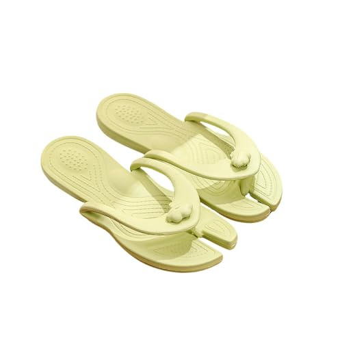 LXYUTY Flip Flops Women Flip-flops Travel Folding Slippers Lightweight Portable Business Trip Hotel Non-slip Slippers For Men-green-s