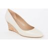 L.K.Bennett Eevi pump van leer - Creme