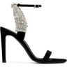 Giuseppe Zanotti Jamila verfraaide sandalen - Zwart