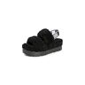 UGG Oh Fluffita Slipper voor dames, Zwart, 40 EU